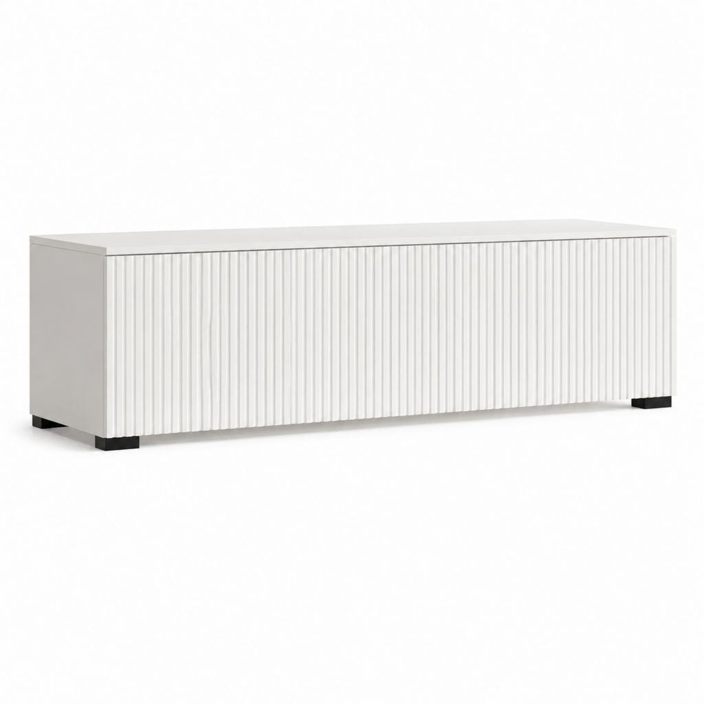 TV Lowboard Weiß aus MDF Rechteckig 160 x 40 x 60 cm