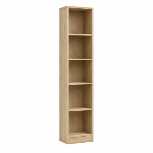 Bücherregal Standregal Eiche hell Spanplatte rechteckig 30 x 30 x 180 cm